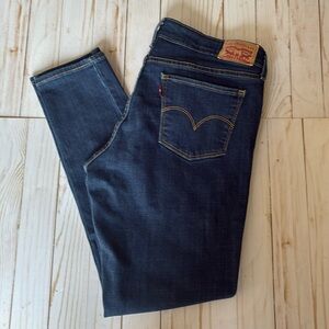 LEVIS 711 SKINNY MID RISE SZ 31x28 Women’s Stretch Denim 12M Slim